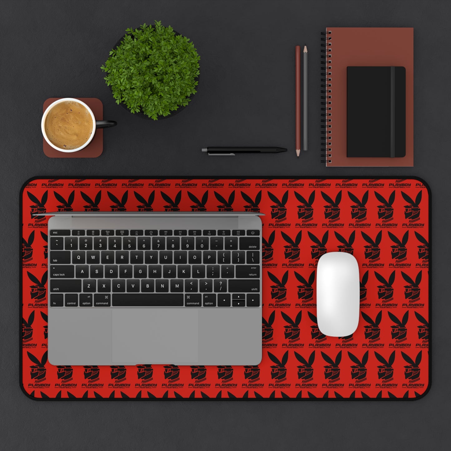 Playboy Logo Pattern Tech Mat