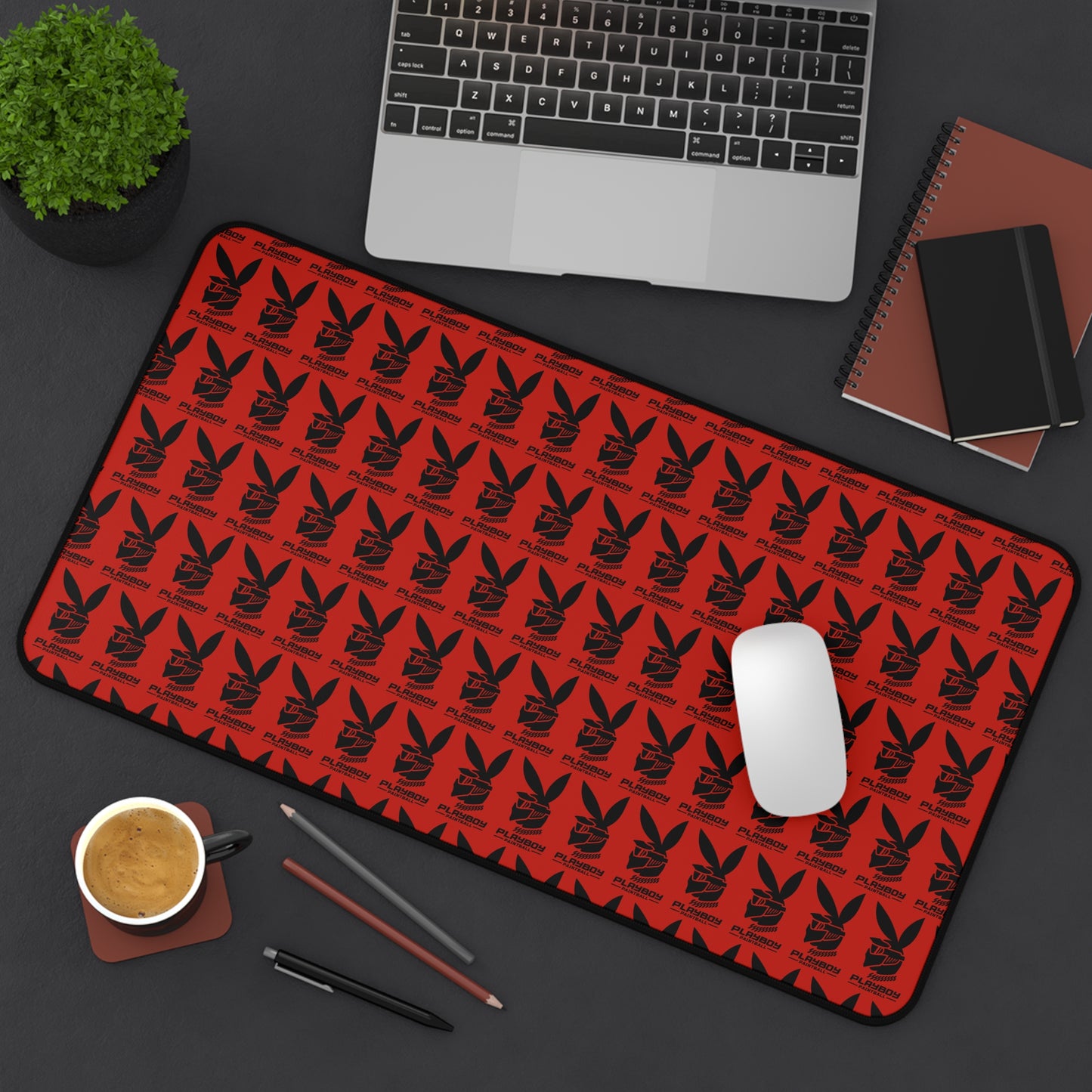 Playboy Logo Pattern Tech Mat