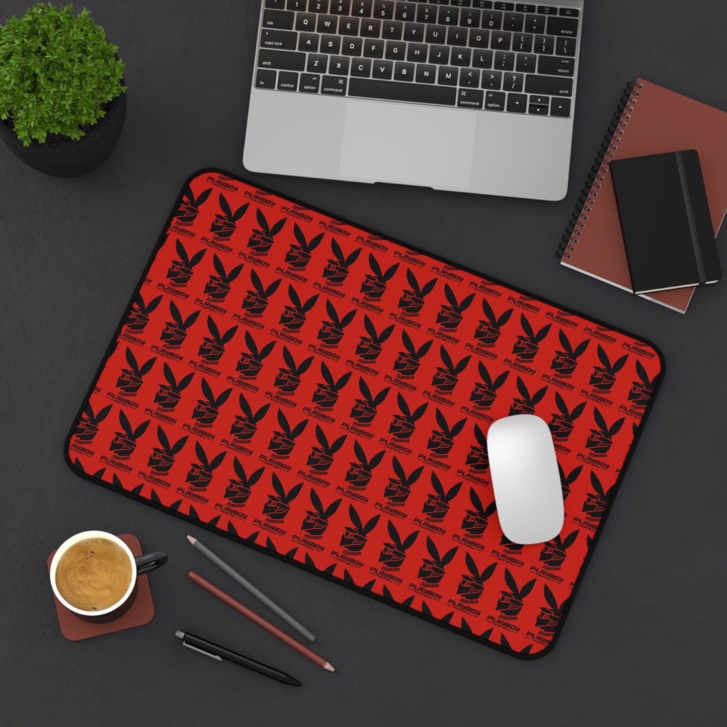 Playboy Logo Pattern Tech Mat