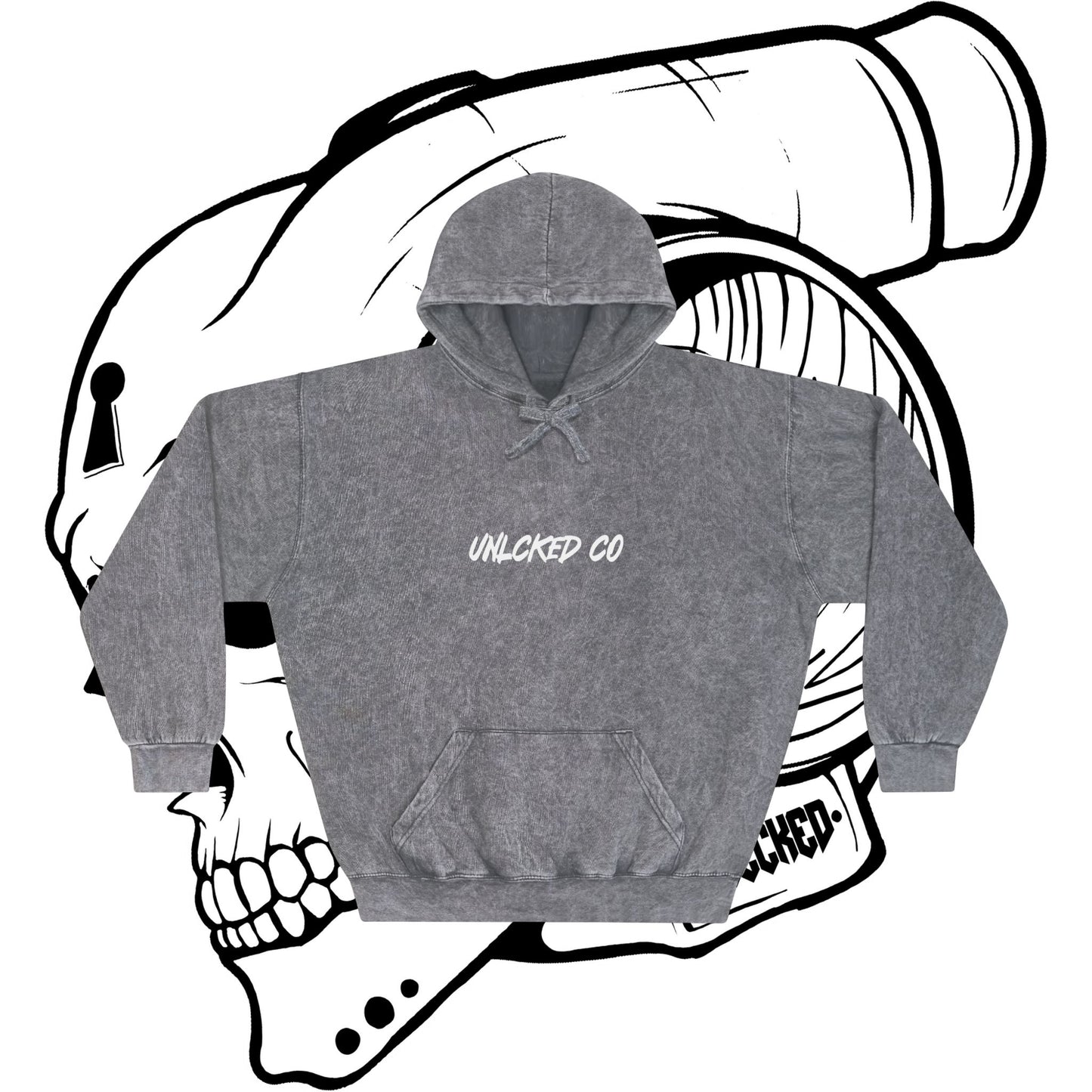 Turbo Skull Mineral Wash Hoodie