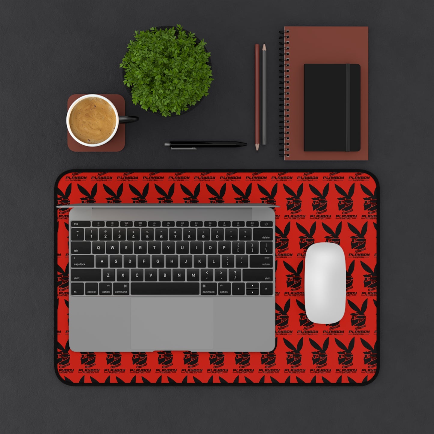 Playboy Logo Pattern Tech Mat